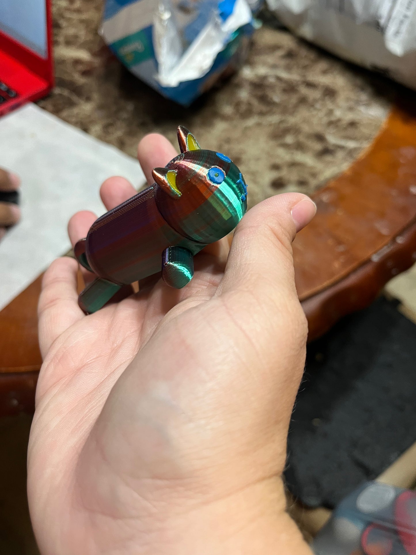 Lazy cat keychain